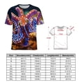 thumbnail image 2 of Octopus in The Mysterious Ocean Womens Tops Women's Fashion Casual Short Sleeve Flower Print Round Neck Pullover Top Blouse, 2 of 6