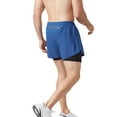 thumbnail image 4 of Men's Running Shorts, 2-in-1 Stealth Short, Summer Quick-Drying Breathable Double-Layer Anti-Slip Three-Quarter Training Fitness Running Gym Yoga Outdoor Sports Shortsshorts, 4 of 7
