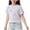 Purple, variant on Summer Big Girls Shirts Colorful Striped Bow Sweet Style Cute Tops Casual Lightly Breathable Short Sleeve Tee Comfy Color-Blocked High Elasticity Fabric T Shirts for Girls