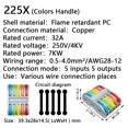 thumbnail image 1 of Conector de Cable compacto Universal 222X 212, conexión de cableado, iluminación, bloque de terminales de Conductor Push-in, Mini conector de Cable rápido, 1 of 4