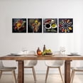 thumbnail image 2 of ZHONGYUTONG 4 Piece Kitchen Canvas Wall Decor Spices in Spoon Wall Art Vintage Picture Colorful Food Painting for Dining Decor Framed (10.00" x 10.00" x 4PCS), 2 of 5