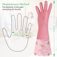 thumbnail image 2 of Yiomxhi - Guantes de limpieza para el hogar, 3 pares de guantes reutilizables para lavar platos, sin látex, guantes de cocina antideslizantes con forro de algodón, guantes impermeables, 2 of 5