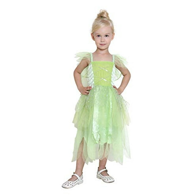 Disfraz de hada Tinker Bell para niñas Elf Wing Halloween Cosplay Vestido - Elf-L Jason Party Jason Party