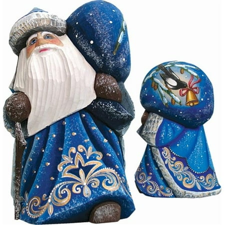 G.Debrekht 8215543 Woodcarving Midnight Chorus 6 in. - Woodcarved Santa