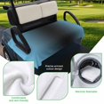thumbnail image 5 of Golf Cart Seat Covers for 2 Seater, Blue Black Ombre Soft Microfiber Cart Seat Towel Blanket, Modern Gradient Abstract Art Absorbent Breathable Non Slip Bench Seats Protector for Golf Course 51"x31", 5 of 9