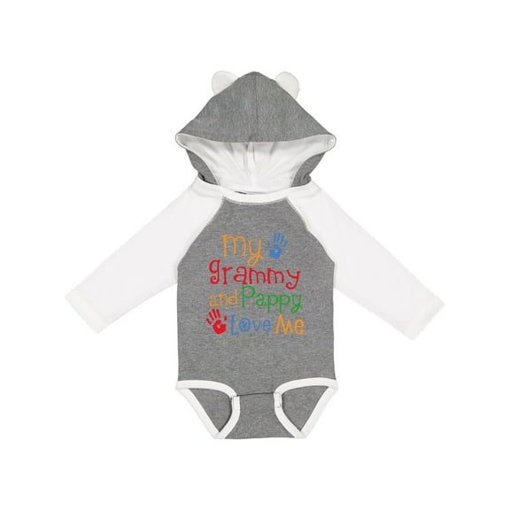 Inktastic Grammy and Pappy Love Me Boys or Girls Long Sleeve Baby Bodysuit