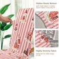 thumbnail image 5 of Yayeee 4 Pack Dining Chair Covers Stretch Parson Chairs Slipcovers Seat Protector, White Gingerbread Houses, 5 of 6