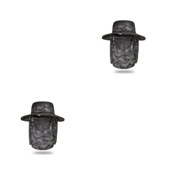 Sombrero de cubo Eigraketly hombre portátil transpirable plegable Caqui 2Conjunto