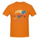 thumbnail image 3 of Visita Arrakis - Camiseta de manga corta 100 % algodón para hombre, estilo vintage desgastado, con diseño de surf, dunas y ciencia ficción, 3 of 5