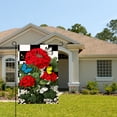 thumbnail image 2 of Amhnf Red Geraniums And Butterflies Garden Flag For Home Outdoor Garden Yard Decor 12x18 inch, 2 of 5
