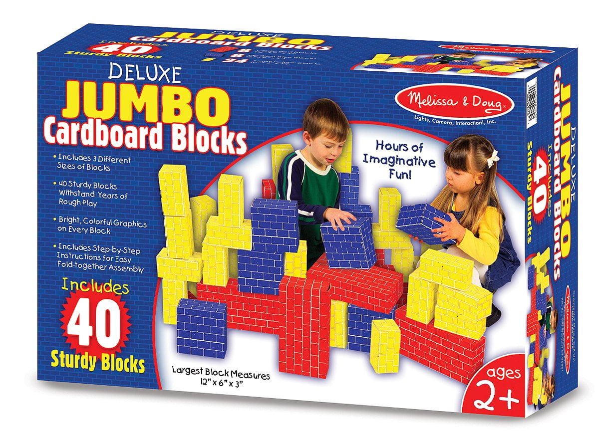 cardboard building blocks