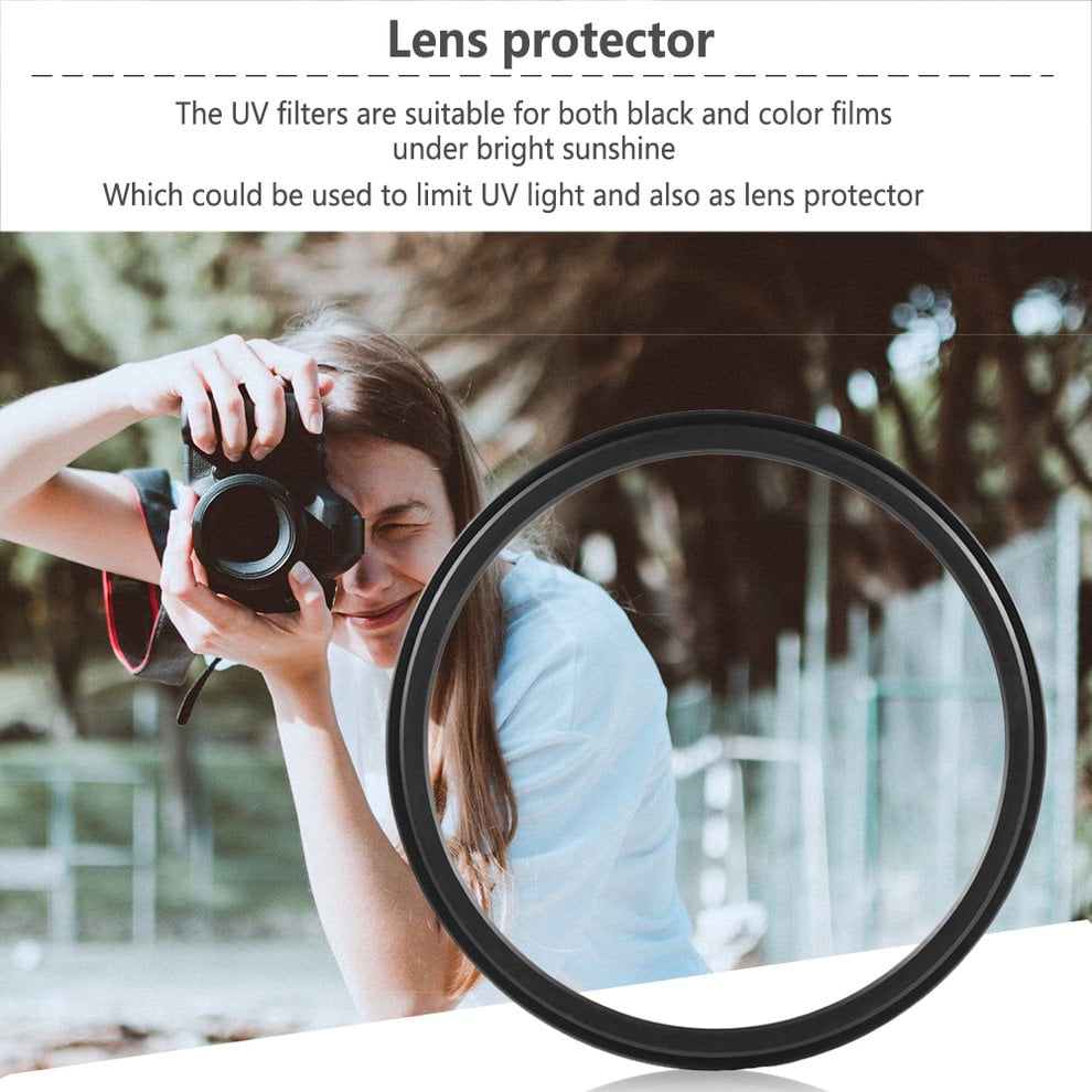 Timetided 52mm Haze UV Filter Lens 52mm Lens Protection For DSLR/SLR/DC/DV Camera Lens Dust-proof Moisture-proof Scratch-proof