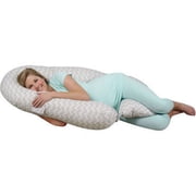 Leachco Roller Dozer Maternity Pillow, Chevron Gray
