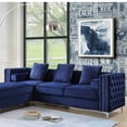 thumbnail image 5 of ACME Bovasis Sofa with 5 Pillows in Blue, 5 of 7