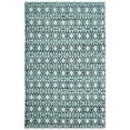 thumbnail image 6 of SAFAVIEH Montauk Jefferson Geometric Quatrefoils Cotton Area Rug, Turquoise/Multi, 6' x 6' Round, 6 of 9