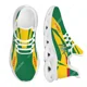 thumbnail image 1 of Zapatillas deportivas de diseño con la bandera de Dominica para mujer, cómodas zapatillas deportivas de plataforma con estampado de bandera, suela blanca, zapatos de punto con cuchillas., 1 of 6