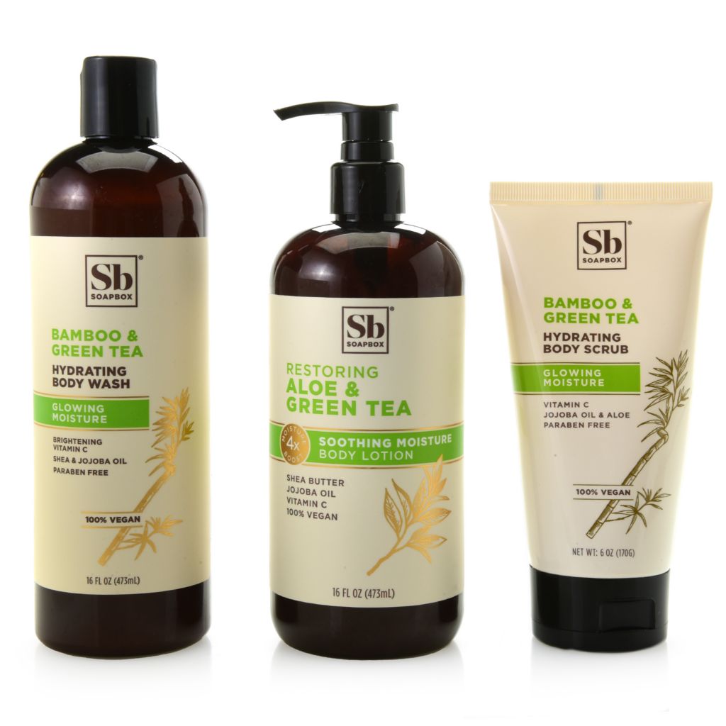 Soapbox Liquid Body Wash, Body Lotion & Body Scrub