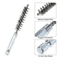 thumbnail image 4 of Uxcell 304 Stainless Steel Bore Brush Cleaning Twisted Wire Brush with Handle 1/4" Hex Shank for Tubes Ports Bearings Silver 11mm 5pcs, 4 of 6