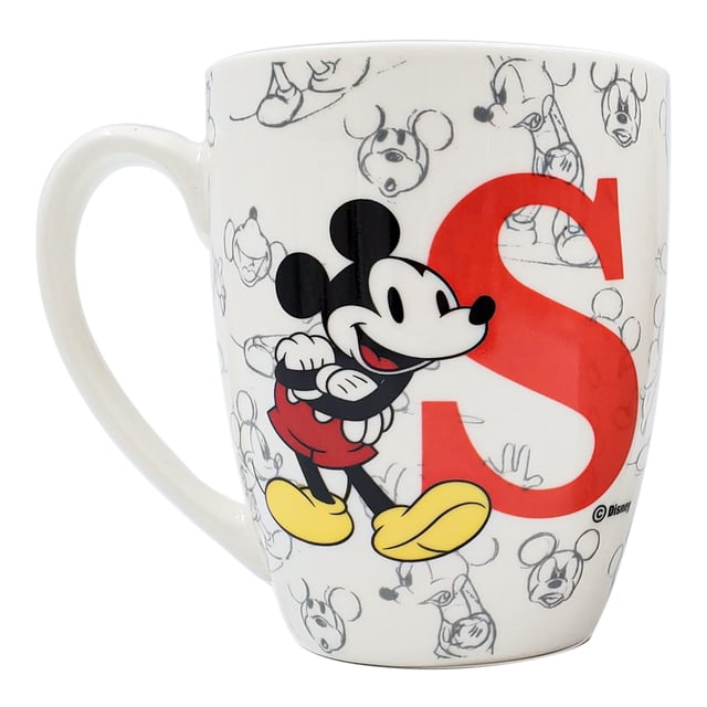Taza de Disney Ambient 21 Porcelana Mickey letra 'S' 310ml