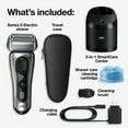 thumbnail image 2 of Braun Series 8 Electric Shaver for Men, with 4+1 Shaving Elements & Precision Long Hair Trimmer, 5in1 SmartCare Center, 8567cc Galvano Silver, 2 of 9