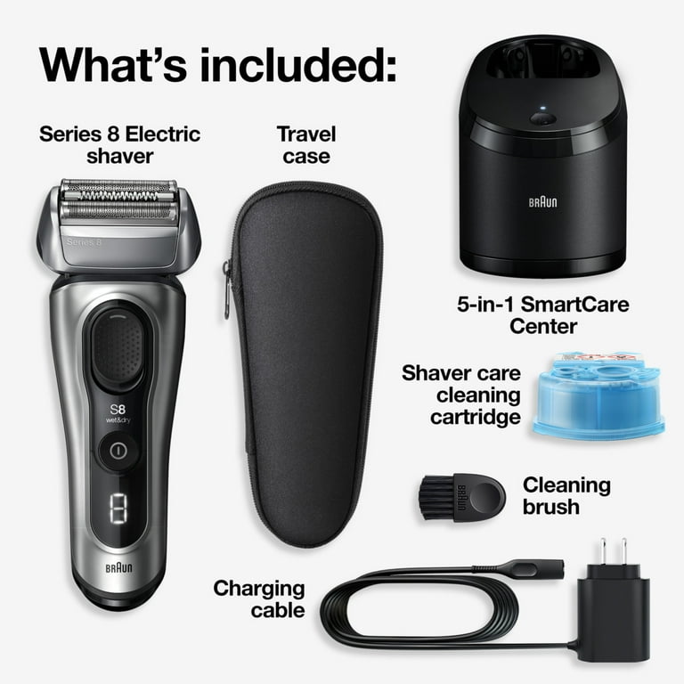 Braun Series 8 8567cc Men's Electric Shaver with 4+1 Shaving