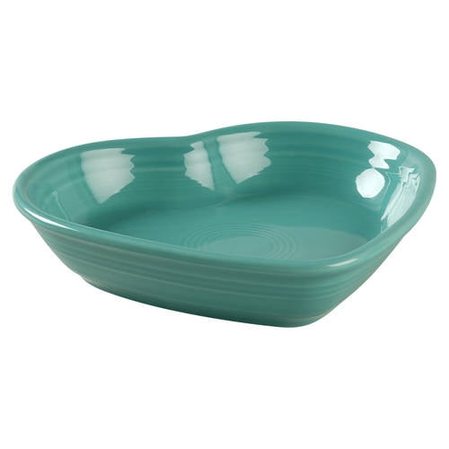 Open Box Homer Laughlin Fiesta Turquoise (Intro 1986) Heart Shaped Bowl 10045254