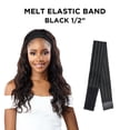 thumbnail image 2 of Ebo Melt Elastic Band Lace Melting for Lace Wigs 1/2" Inch ( Black ) - 4 Pack, 2 of 6