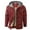 Red, variant on Men's Flannel Jacket Hooded Plaid Jackets Cotton Sherpa Lined Jacket Winter Button Down Jackets with Pockets Red L