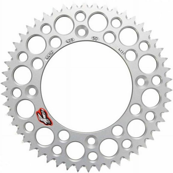 Renthal 441U-428-50GPSI 50T Ultralight Rear Sprocket for 2014-2017 Husqvarna TC85, Silver