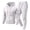 228#White, variant on Sweatsuits For Men 2 Piece Matching Outfit Full Zip Hooded Top Elastic Cuff Jogger Pants Fleece Sweatsuit For Athletic Training