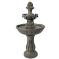 thumbnail image 1 of Sunnydaze Outdoor Backyard Polyresin Solar Powered 2-Tier Pineapple Top Water Fountain Feature - 33", 1 of 10