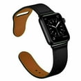 thumbnail image 2 of Compatible with iWatch Band 45mm 44mm 42mm 41mm 40mm 38mm, Genuine Leather Replacement Band Strap Compatible with Apple Watch SE Series 7 6 5 4 3 2 1, 2 of 10
