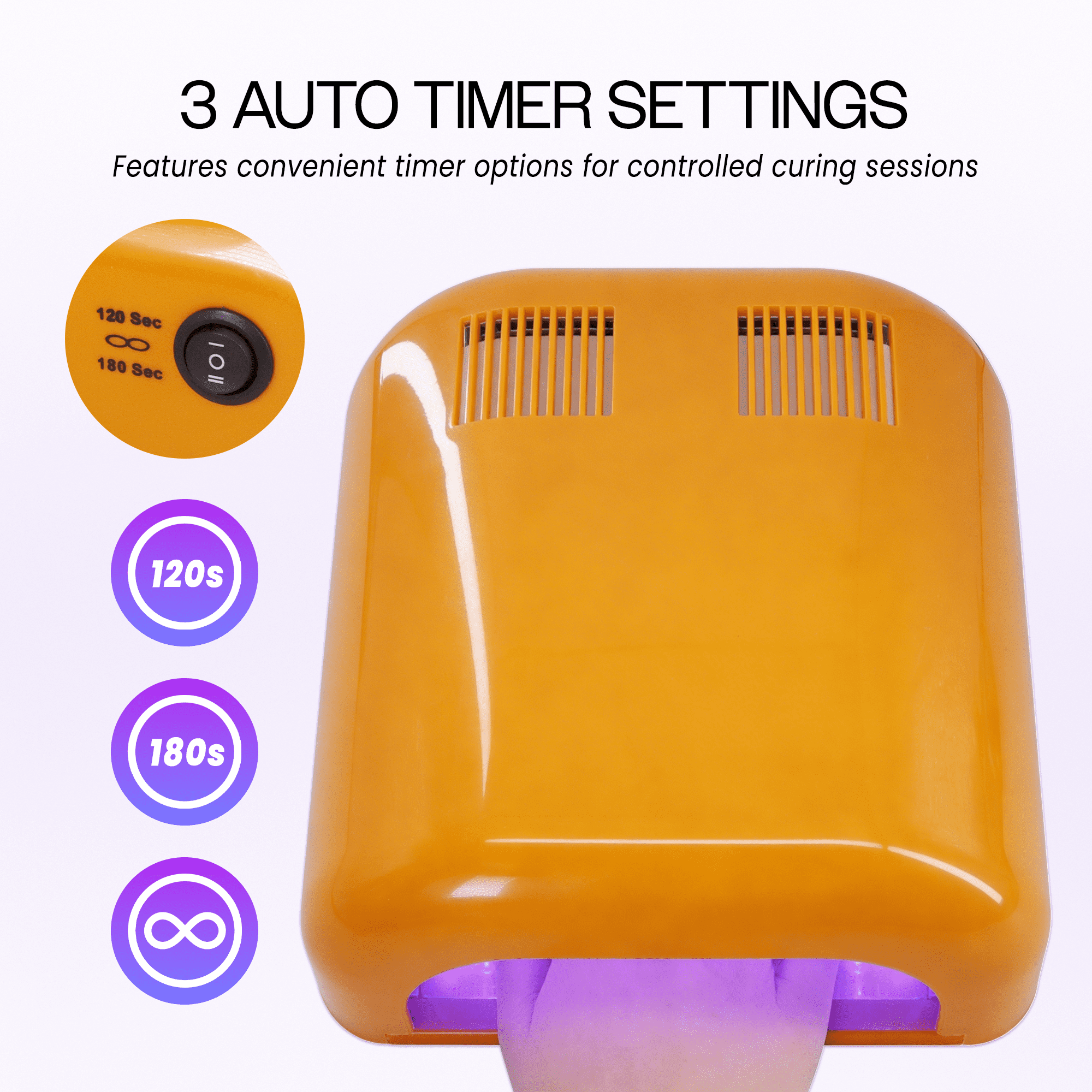 Beauticom Tan 36W Nail Curing UV Gel Tunnel Lamp Dryer