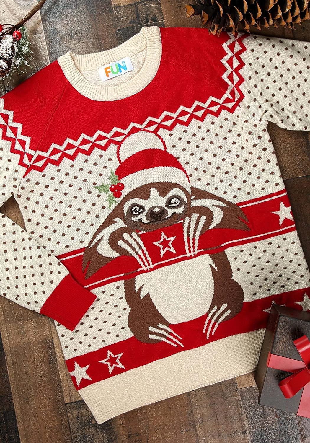 Target sloth top christmas sweater