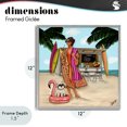 thumbnail image 4 of Stupell Industries Modern Beach Girl in Summer Sun Gray Framed Giclee Art, 12 x 12, by Tara Boone, 4 of 8
