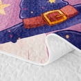 thumbnail image 5 of Erosebridal Kawaii Wizard Ghost Quilt Full, Happy Halloween Pumpkin Bat Full Bedspread Sets for Girls, Bubblegum Pink, 3-Piece 1 Coverlet and 2 Pillowcases, 5 of 7