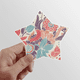 thumbnail image 1 of Leaf Bud flor planta pintura Estrella calcomanías impermeables,vinilo,casco de coche, 1 of 1