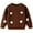 AW1-Coffee, variant on GBSYEWXS Toddler Kids Sweater Crew Neck Long Sleeve Heart Print Outwear Cute Ribbed Pink Sweaters Size 3-6 Months