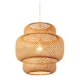thumbnail image 1 of Iluminación colgante hecha Luz de ratán, tejido de bambú natural tejado de novedad Lámpara de tejida para comedor Sala de para niños Zulema iluminación de techos, 1 of 8