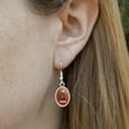 thumbnail image 3 of 8-Bit Pixel Retro Plus Two Armor Gamer Game Novelty Dangling Drop Oval Charm Earrings, 3 of 4