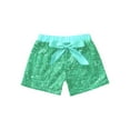 thumbnail image 4 of iiniim Girls Boys Sequins Dance Shorts with Bowknot Training Gymnastics Hip Hop Rave Light Green 5-6, 4 of 7