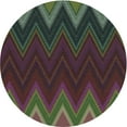 thumbnail image 1 of Ahgly Company Indoor Round Patterned Mid Gray Novelty Area Rugs, 5' Round, 1 of 6
