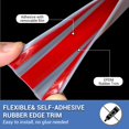 thumbnail image 3 of Protector de bordes Edge Trim de goma con canal en U, 38 mm x 6 m, gris, 3 of 7