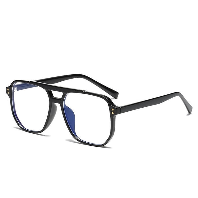 Montura de gafas ópticas para hombre, montura retro moderna para miopía, montura con caja de doble haz, gafas antiazules