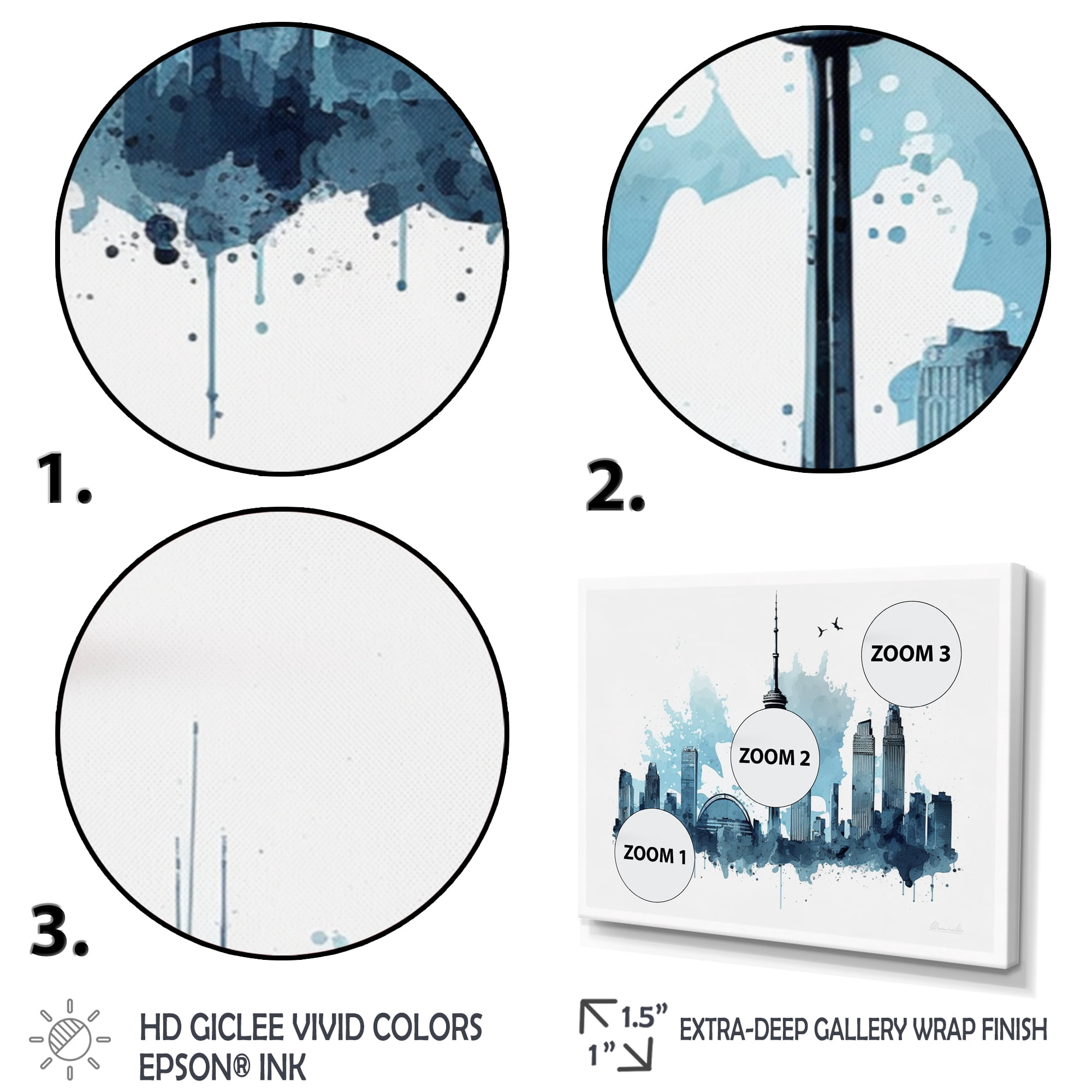 Designart Toronto Skyline V Canvas Wall Art