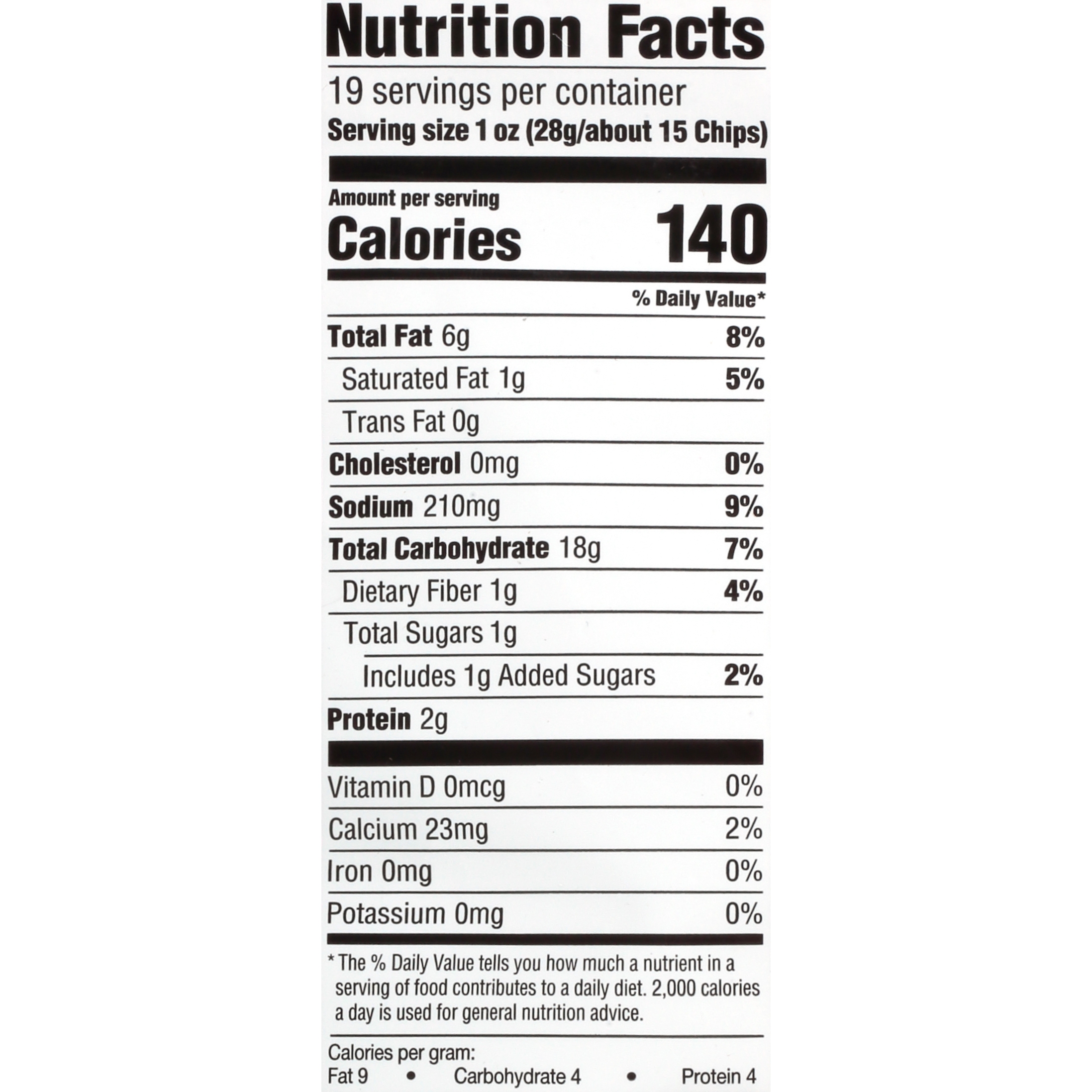 Tortilla Chips Nutrition Facts Besto Blog