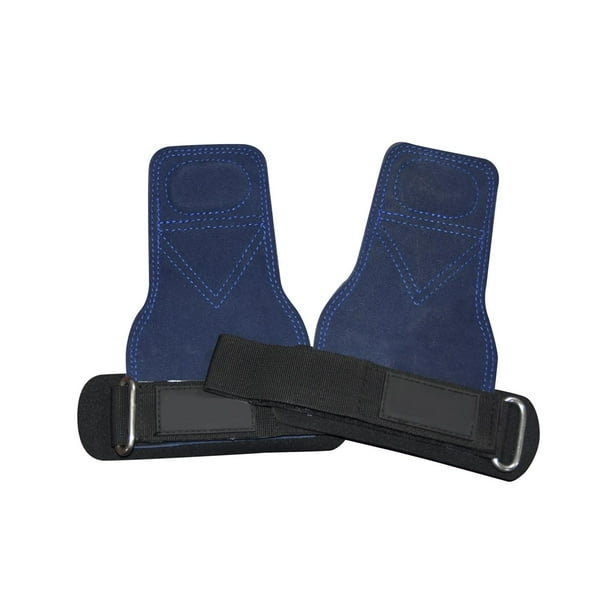 Guantes de entrenamiento, agarres para entrenamiento cruzado, guantes de gimnasio, muñequeras, levantamiento de pesas para mujeres Azul