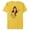 Yellow, variant on Disney Princess Belle Modern Art Deco Style - Short Sleeve Blended T-Shirt for Adults - Customized-Ocean Blue