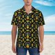 thumbnail image 2 of Balery Pineapple Camisas hawaianas de manga corta para hombre, camisas playeras de corte holgado, camisas de vacaciones con botones,3X-Large, 2 of 7