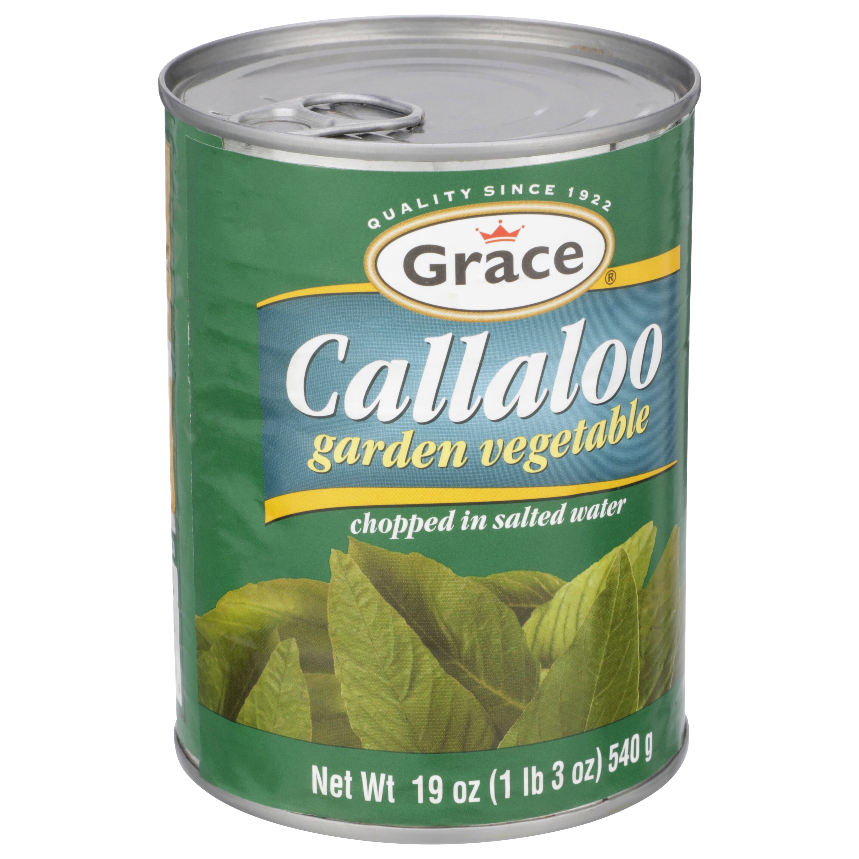 (2 pack) Grace Callaloo in Salt Water, 18 oz Can